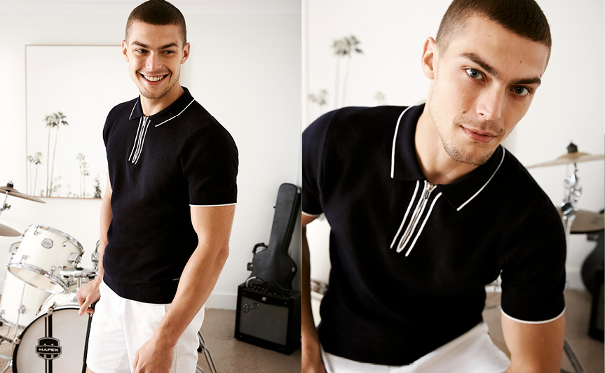 How To Wear The Knitted Polo Shirt